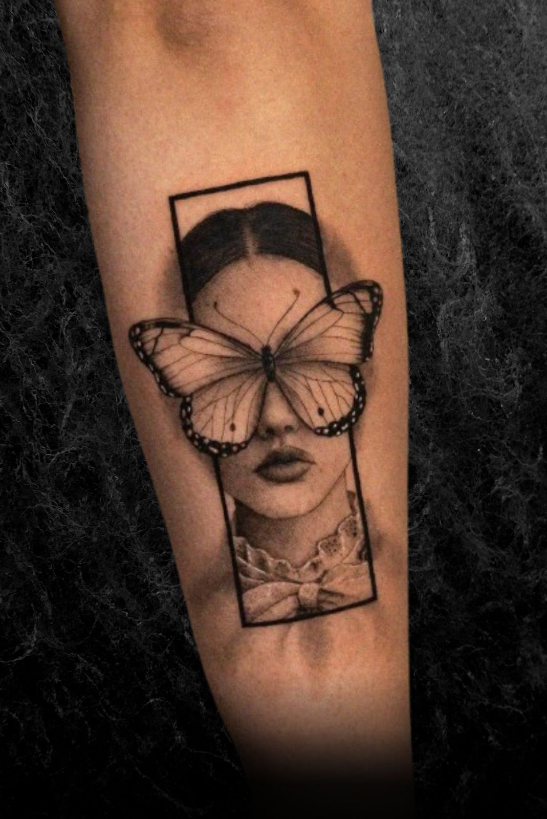 Micro Portrait tattoo