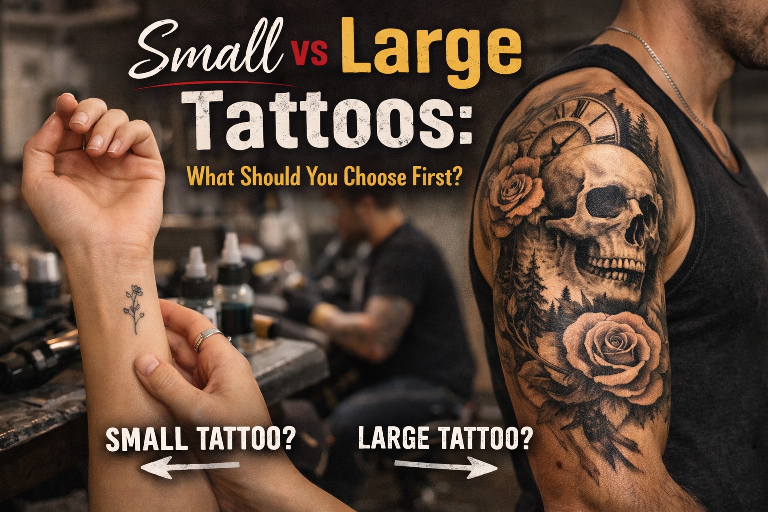 Small vs Large Tattoos: What Should You Choose First?