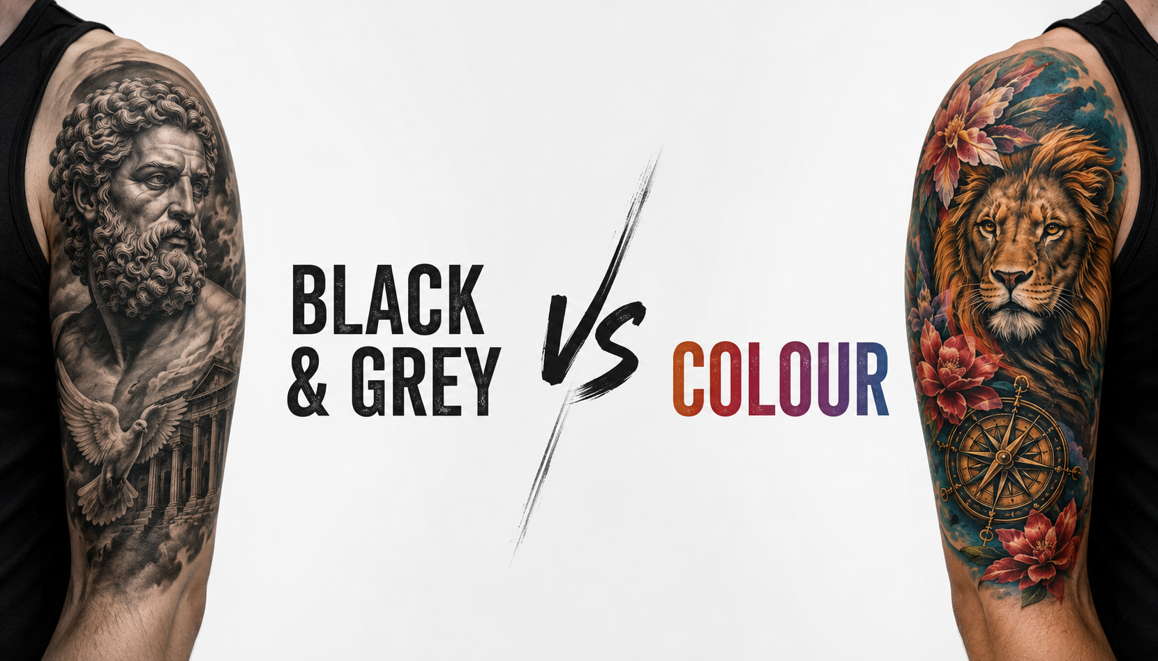 Black & Grey vs Colour Tattoos: