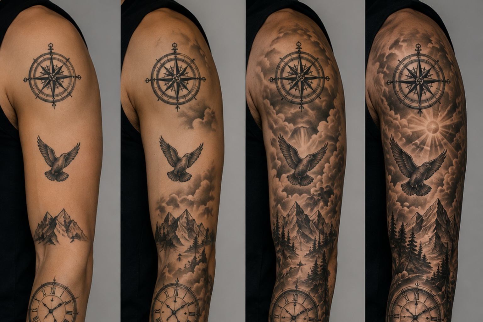 Combine Multiple Tattoos Into One Cohesive Sleeve